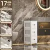 Armário Estreito com Gavetas, Armário Estreito para Cozinha, Armário Ultra Estreito para Geladeira, Prateleira de Armazenamento Multicamadas para Banheiro