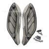 Adequado para motocicleta Harley Glide 97-13 janela ajustável asa capô esquerdo e direito pára-brisa