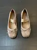 Piel de oveja súper suave~punta cuadrada retro lazo elástico zapatos planos de ballet Mary Jane para mujer