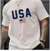 Camiseta de Verano para Hombre con Cuello Redondo, Estampado de Letras y Mangas Cortas - Tejido de Poliéster Transpirable, Corte Regular, Casual