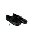 En Producción~ Zapatos de Estilo Coreano de Nicho con Estampado de Leopardo y Dedos Separados, Zapatos Planos Mary Jane Bajos para Mujer, Zapatos de Cuero Primavera 2026