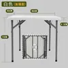 Mesa Cuadrada Plegable para Comedor para Uso Doméstico, Mesa Simple de Mahjong, Mesa Cuadrada de Plástico para Apartamento Pequeño, Mesa Cuadrada para Romper Huevos y Sillas
