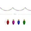 Guirnalda Creativa de 10 Árboles de Navidad de Papel 3D Cadena de Adornos Navideños Decoraciones Colgantes para Fiestas Suministros para Decoración de Pared y Techo