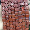 10mm Ágata de Cristal Jade Quadrado Feito à Mão com Contas Quadrado Plano Peça Cortada Acessórios para Joias Contas Soltas Atacado