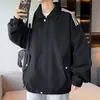 Nueva chaqueta de rayas laterales para hombre, marca de moda, chaqueta casual con cremallera para primavera y otoño para parejas, estilo Harajuku, abrigo holgado para hombre
