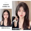 Peluca 3D para mujer con flequillo, parte superior fina, raya media, frente natural realista, cubriendo la línea del cabello, flequillo de cabello de bebé