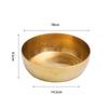 Tazón Grueso de Latón Tazón de Latón Tazón de Cobre Estilo Chino Tazón de Arroz Olla de Buda Colocación Utensilios de Cobre Tazón para Verduras Plato de Cobre