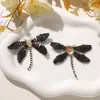 Moda Vintage Personalidad Color Tinta Alambre de Cobre Hecho a Mano Libélula Pendientes DIY, Accesorios para Orejas, Pinzas Laterales, Broches, Flores para Zapatos, Hebillas para Zapatos, Accesorios