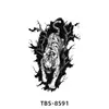 Adesivos de tatuagem atacado transfronteiriço uma geração de adesivos de tatuagem TBS flores leão tigre lobo totem tatuagem