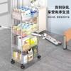 Carrito de Exhibición Transparente de Acrílico Móvil Personalizado Estante de Almacenamiento Estante de Bocadillos para Dormitorio Estante de Almacenamiento Caja de Cosméticos