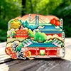 Imanes de Refrigerador de Madera de Ningbo, Souvenirs Turísticos Magnéticos, Atracción Creativa Personalizada Check-In Regalos Culturales y Creativos, Al por Mayor en Stock