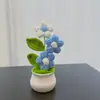 Árbol de hojaldre de lana con acabado transfronterizo, planta pequeña tejida a mano en lana, decoración de oficina, decoración de coche, pequeño regalo