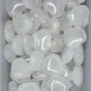 Cristal Natural 20*6mm Cristal Rosa Forma de Corazón Piedra Cruda Piedra de Palma Adorno Manualidad