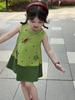 Elegante Vestido de Verano 2026 Nuevo para Niñas con Diseño de Sandía 3D, Conjunto de Verano sin Mangas, Lindo Top sin Mangas para Bebé