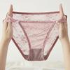 Explosions Ropa Interior de Encaje para Mujer Estilo Japonés Girly Elegante Cinturón Delgado Hueco Alta Elasticidad Transpirable Ropa Interior para Mujer 60301