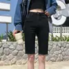 Calça Harem Azul Escuro para Mulheres, Verão Fina Tamanho Grande Cintura Alta Solta Reta, Calça Dad Nove Pontas