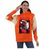 Sudadera con capucha de felpa con forro polar de Amazon para parejas de talla grande, sudadera con capucha empalmada transfronteriza, Chainsaw Man