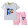 Traje de Verano para Niños Rainbow Friends 2023 Nuevo Conjunto Casual de Dos Piezas para Niños de Manga Corta y Pantalón Corto Delgado