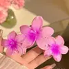 Presilha de Cabelo Flor Plumeria Popular Transfronteiriça, Acessório de Cabelo de Verão Colorido e Estiloso, Enfeite de Cabelo Versátil Tipo Pinça Tubarão Venda por Atacado