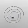 Acero de Titanio Cadena No Descolorante para Mujer Cadena de Labios Versátil Cadena en O Cadena para Clavícula Cadena Desnuda Cadena Simple Lisa Accesorios al por Mayor