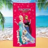 Venta al por mayor Directo de fábrica Dibujos Animados Anime Frozen Elsa Princesa Microfibra Toalla de Playa Toalla de Baño