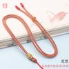 Colar com pingente Xizang corda diy trançada à mão jade ouro Buda marca cordão atacado duas cores étnico conta barril cordão de pescoço