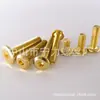 Tornillos de Cabeza Hexagonal Avellanada Color Dorado M5M6M8 Tornillos para Muebles de Cabeza Plana Inclinada Imitación Oro en Stock del Fabricante