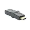 Cable extensor adaptador HDMI macho a hembra chapado en oro, ángulo recto, codo de 90 grados, extensor giratorio de 180 grados HD