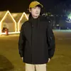 Nueva Chaqueta con Capucha Holgada de Trabajo para Primavera y Otoño para Hombres y Mujeres Estilo Coreano Versátil Chaqueta con Etiqueta Moda Juvenil Chaqueta Atractiva