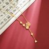 Novo colar de ouro antigo luxo leve borla movimentada corrente clavicular design de estilo nacional por muito tempo não desbota acessórios de Yiwu