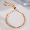 Moda Europeia e Americana Geométrico Cristal Ajustável Pulseira de Borla Ins Nicho Luz de Luxo Pulseira Personalizada Pulseira de Alta Qualidade