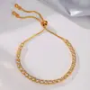 Transfronteiriça novo senso retrô simples moda Coringa zircônia flor Dia dos Namorados pulseira pérola joia de mão atacado