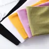Calcetines de terciopelo fino de verano para mujer, color liso, hasta la pantorrilla, medias de mujer de longitud media-alta, estilo ins, calcetines largos para mujer