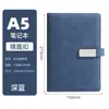 Caderno A5 Personalizado para Escritório de Negócios Couro Macio de Alto Valor Espessado com Fecho Magnético Bloco de Notas para Conferência com Logotipo Imprimível