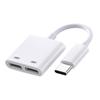 Adaptador de Áudio Tipo-C Dois em Um de Carregamento Rápido Adequado para iPhone 17 Orelha de Ouvir Música e Carregamento Adaptador de Fone de Ouvido