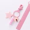 Llavero de campana de estrella de cinco puntas Corea del Sur ins lindo regalo de vacaciones corazón de chica funda protectora para auriculares airpods