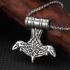 Oferta especial de Temu [con cadena] Joyería de comercio exterior Collar con colgante nórdico vikingo celta para hombre