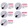 Conjunto de nail art 5 caneta de silicone de duas cabeças oca entalhe em relevo caneta ponto de unha broca de borracha cabeça caneta ferramentas de nail art