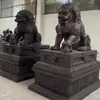 Escultura de León Cobre Fundido Talla en Piedra Unicornio de Fibra de Vidrio Pixiu Bestia Auspiciosa Alcancía León Reclinado de Latón Estilo Chino León en Cuclillas Adorno