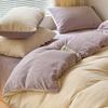Conjunto de Roupa de Cama de Quatro Peças, Capa de Edredom, Roupa de Cama, Lençóis, Capa de Edredom, Conjunto de Três Peças, Roupa de Cama de Solteiro para Dormitório, Conjunto de Quatro Peças de Veludo Leite