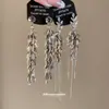 Pendientes de Borla Geométricos de Espiga de Trigo Minimalistas Franceses de Aguja de Plata, Pendientes de Lujo Ligero de Gama Alta, Colgantes de Oreja Modernos y Elegantes