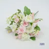 Arranjo de Flores de Rosa de Canto Estilo Primavera para Decoração de Casamento, Guia de Corredor, Flores de Mesa de Casamento, Decoração de Casa, Buquê de Rosas Artificiais
