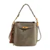Bolso Cubo de Invierno para Mujer 2025 Bolso de Moda Elegante Candado Bolso de Axila Tendencia de Viaje Bolso Bandolera para Mujer