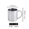 Acero Inoxidable sus304 Taza para Boca Infantil Taza de Agua para Jardín de Infancia Taza de Doble Pared Anti-quemaduras Taza con Tapa para Adultos Grabado