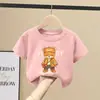 Camiseta de Manga Corta 100% Algodón Puro para Niños Mayores, Nuevo Estilo de Verano con Estampados Elegantes, Camiseta Casual Fresca y Atractiva para Niños