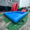 Piscina Inflable para Actividades, Piscina Inflable de PVC Grueso Azul, Instalación al Aire Libre para Juegos Acuáticos Infantiles