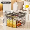 Caixa de armazenamento Xinle para organização de mesa de itens diversos, lanches, brinquedos, cesta plástica doméstica, recipiente de armazenamento, caixa transparente portátil