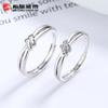 Anillo de pareja con nudo de amante de plata de ley 925, un par de anillos para hombres y mujeres, diseño de nicho, anillo de nudo ajustable abierto