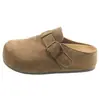 Venta Caliente Sandalias Birkenstock Retro de Suela Gruesa con Puntera para Mujer Calzado de Exterior Otoño 2026 Nuevo Zapatos de un Solo Uso de Pedal para Persona Perezosa Mujer