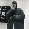 Abrigo de invierno grueso con rombos de estilo japonés, ropa acolchada de algodón para hombre, marca de moda, ropa holgada estilo retro americano para parejas, ropa acolchada de algodón a la moda
